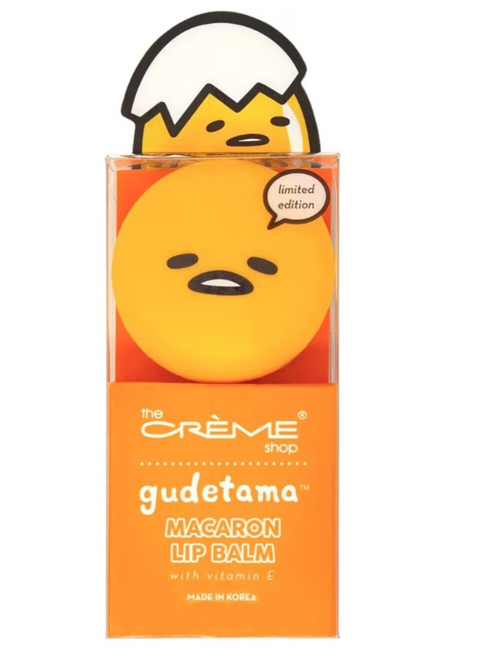 Gudetama Macaron Lip Balm - Pineapple Sherbet